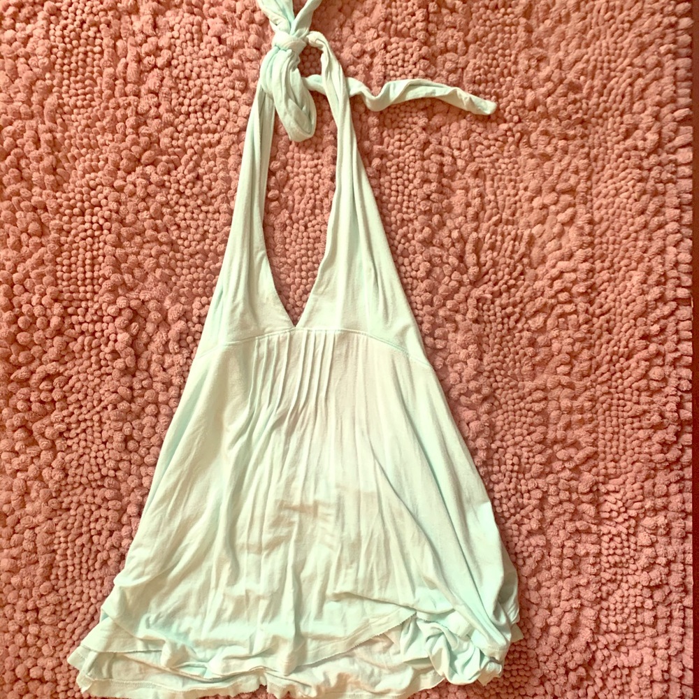 Free People Mint Halter Top